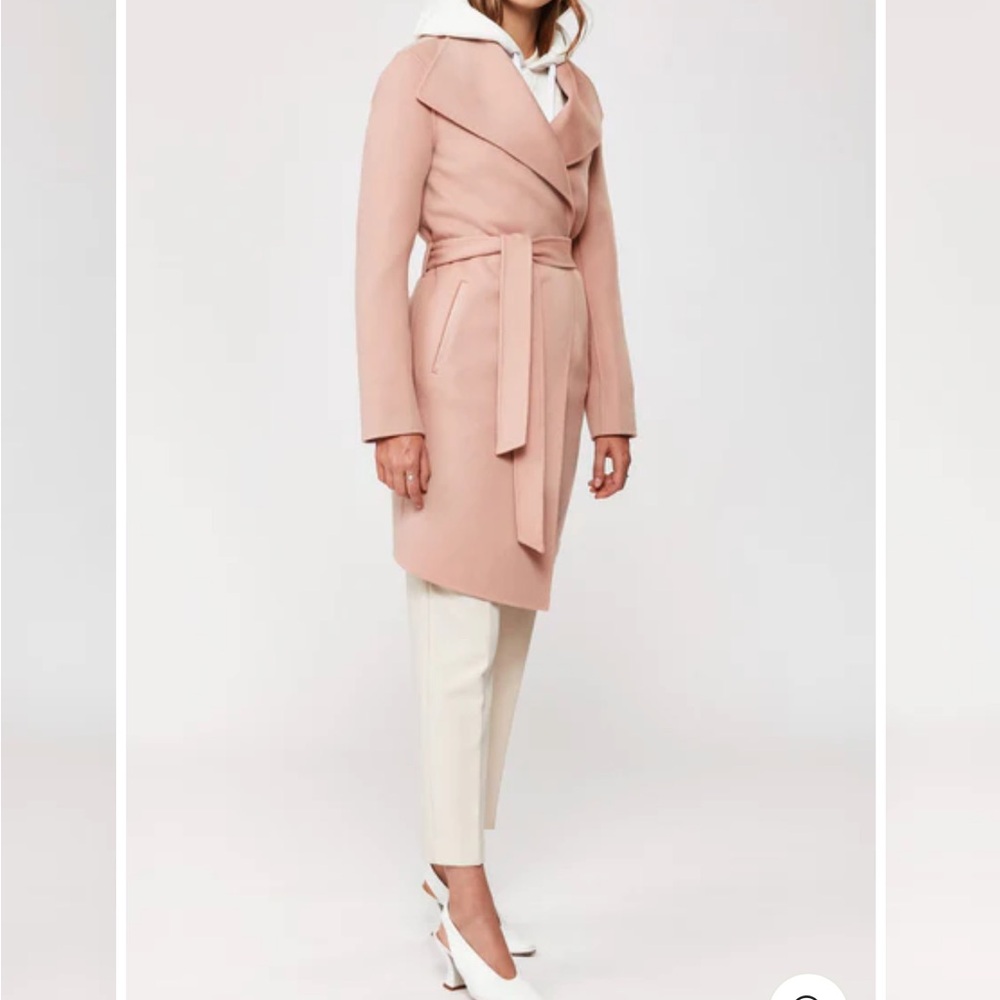 NWT Mackage Laila Double Faced Wool Coat in Petal